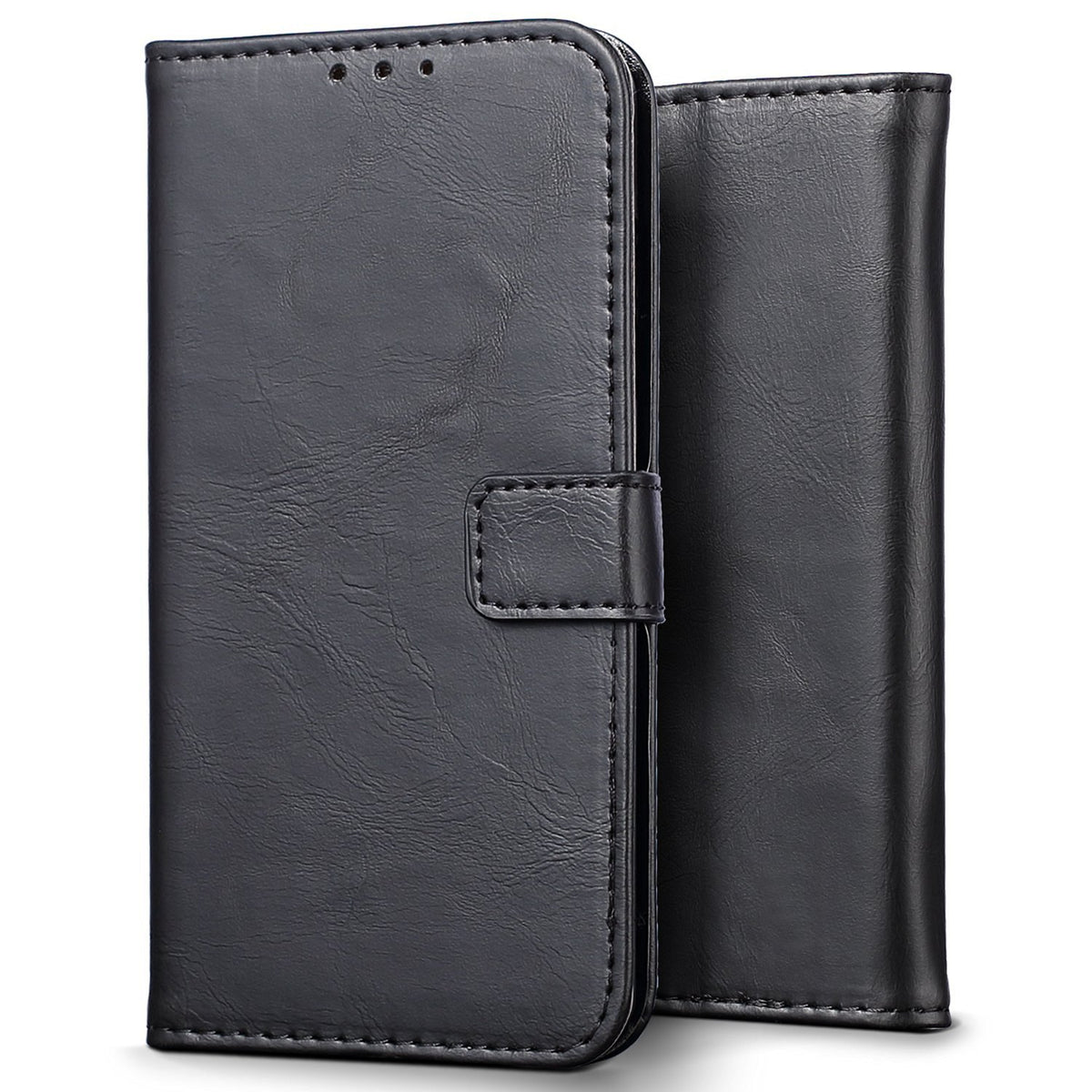 Luxury wallet hoesje Apple iPhone 15 zwart