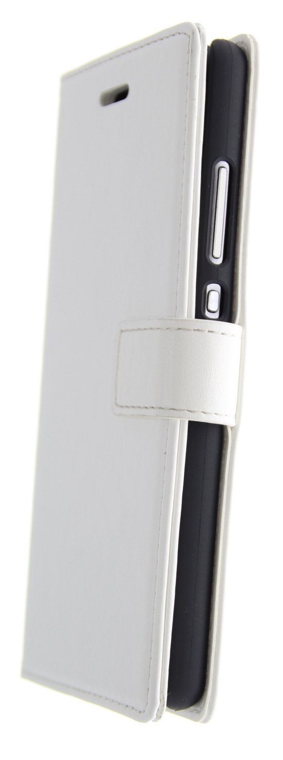 Luxury wallet hoesje Huawei P8 Lite wit