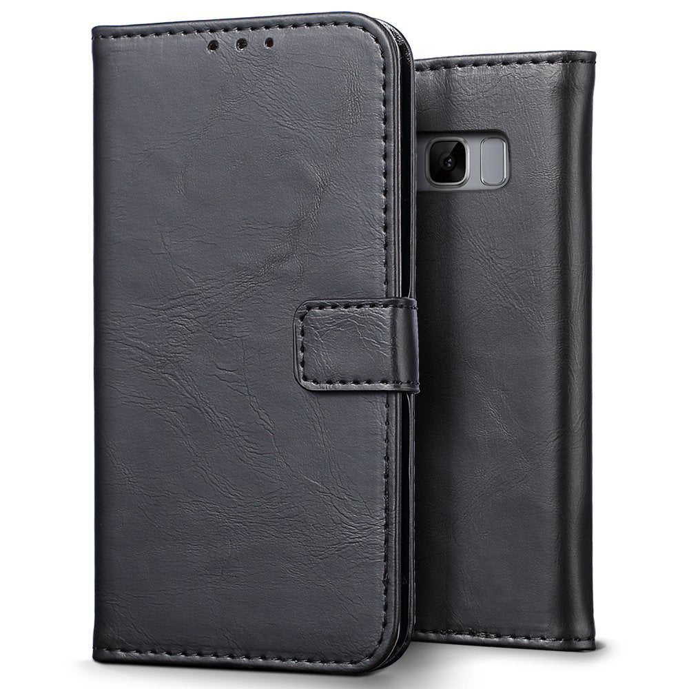 Luxury wallet hoesje Samsung Galaxy S8 zwart