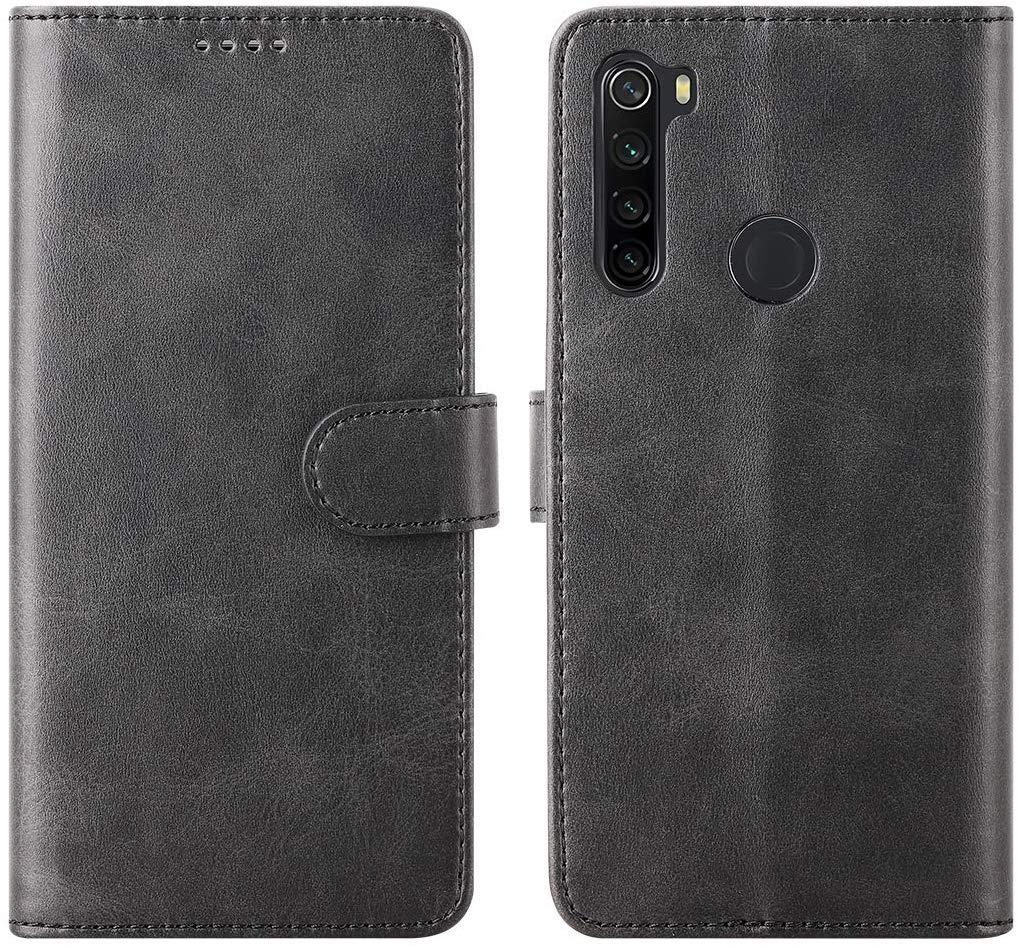 Luxury wallet hoesje Xiaomi Redmi Note 8T zwart