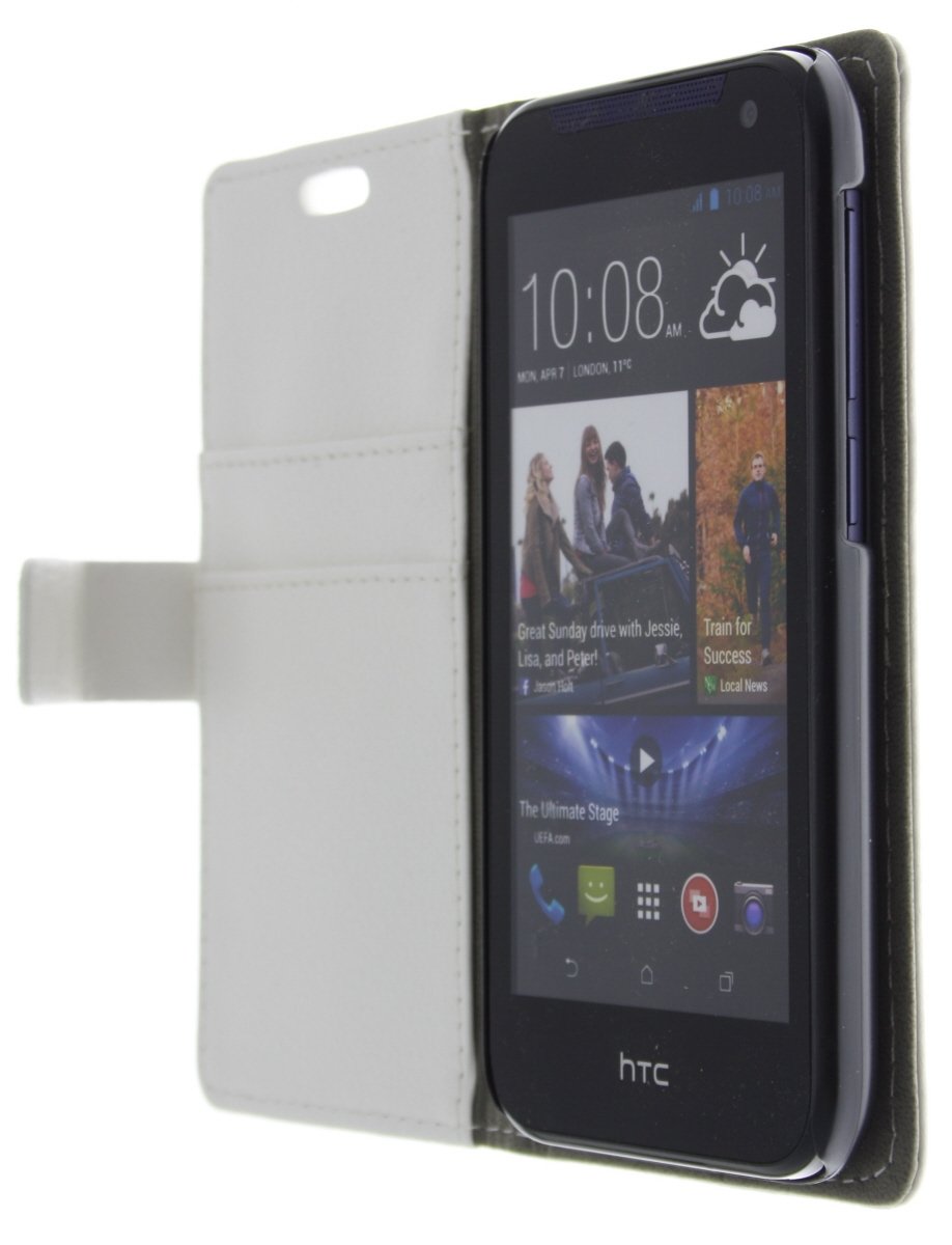 Flip hoesje met stand HTC Desire 310 wit