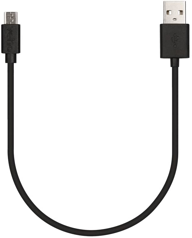 Micro USB datakabel universeel zwart 0,3m