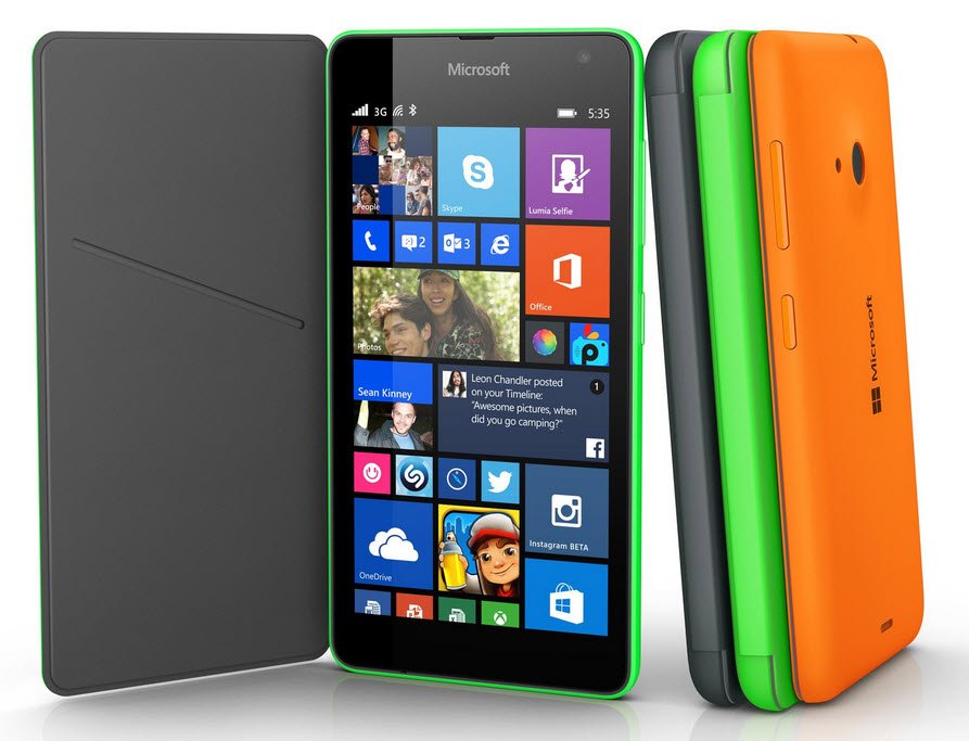 Microsoft Lumia 535 folio case origineel CC-3092 oranje