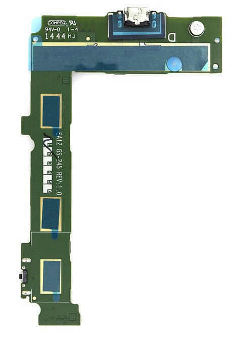 Microsoft Lumia 535 Micro USB connector met board