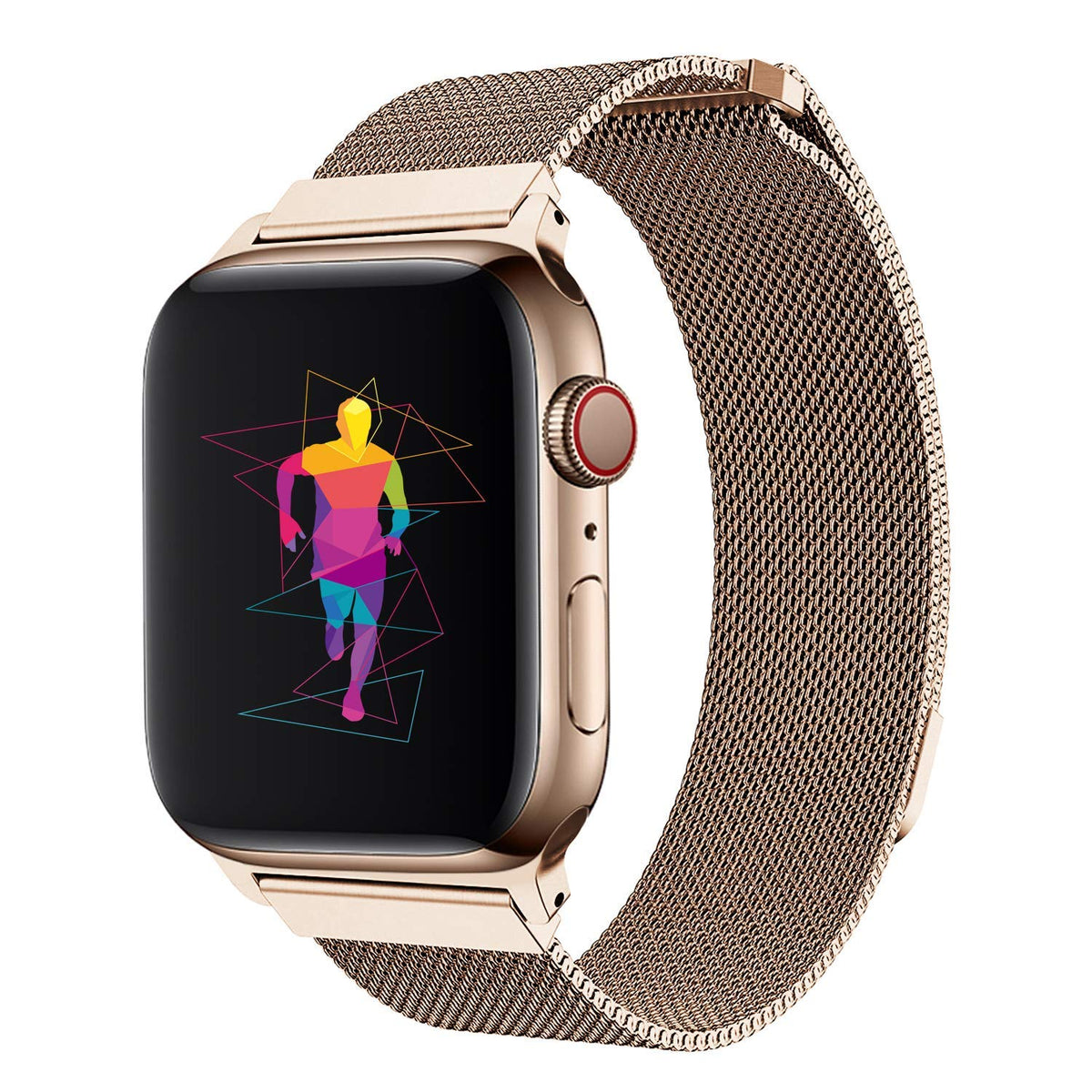 Milanese bandje voor Apple Watch (series 1/2/3/4/5/SE/6/7 - 41/40/38mm) - Goud