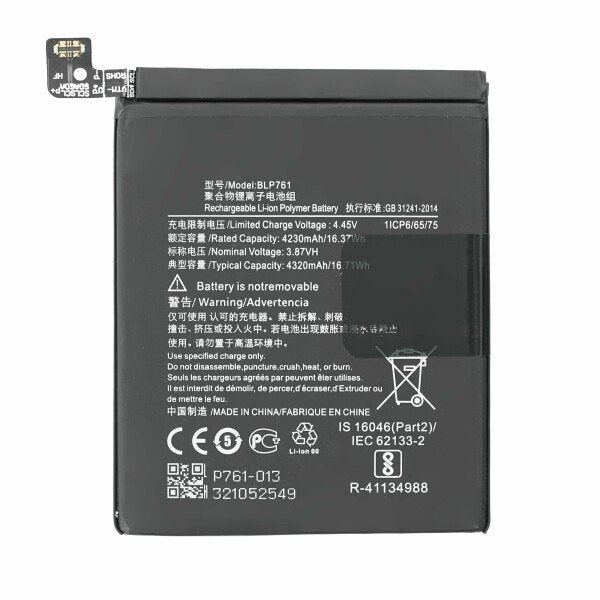 OnePlus 8 batterij - type BLP761 4510 mAh