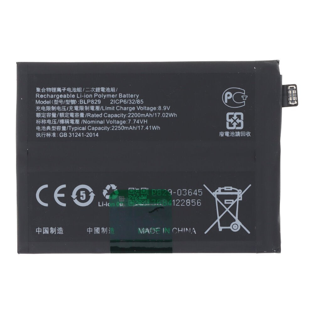 Oneplus 9 batterij BLP829 4500 mAh
