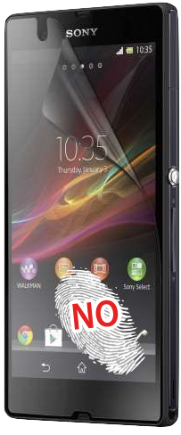 Roxfit Sony Xperia L anti fingerprint screenprotector SMA2134M