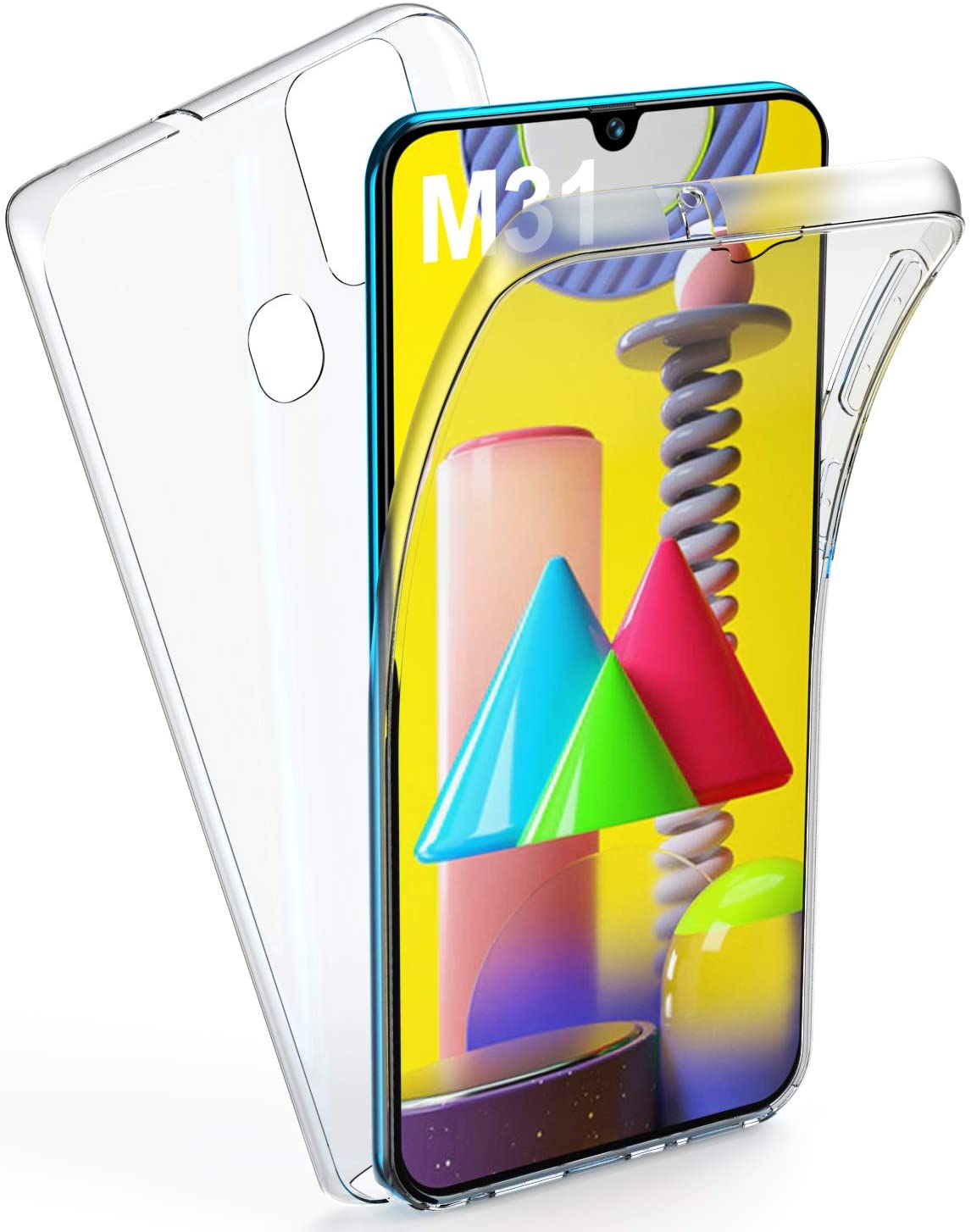 Samsung Galaxy M31 TPU hoesje voor + achter