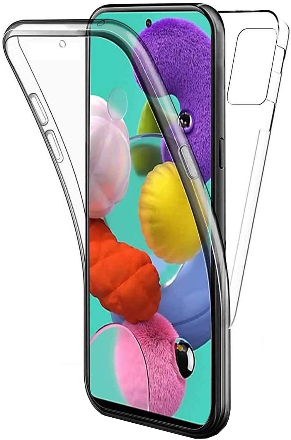 Samsung Galaxy M51 TPU hoesje voor + achter