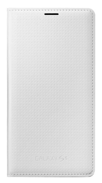 Samsung Galaxy S5 Flip Wallet (dot) Shimmery White EF-WG900BH