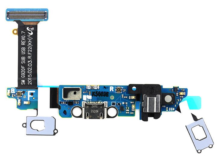 Samsung Galaxy S6 Micro USB connector met board
