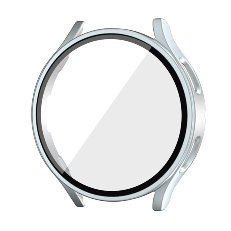 Samsung Galaxy Watch 4 - 44mm screenprotector en cover voor de behuizing - zilver