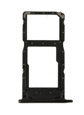 Sim en Micro SD kaart houder - Huawei P Smart 2019 zwart