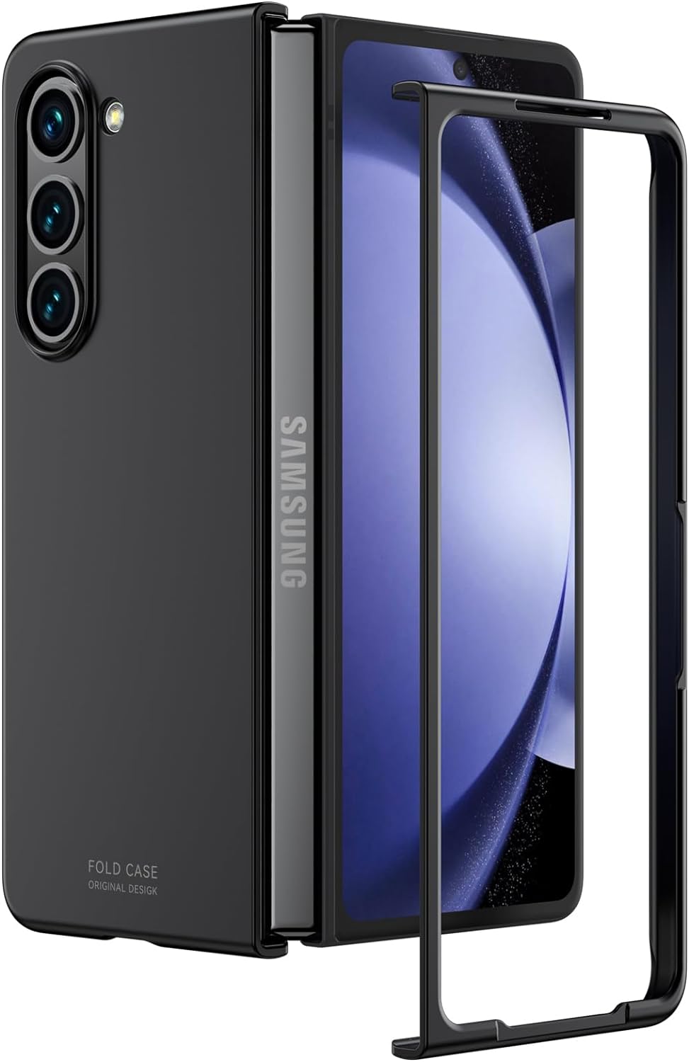 Skin Feel Shockproof Protective Case Samsung Galaxy Z Fold5 zwart