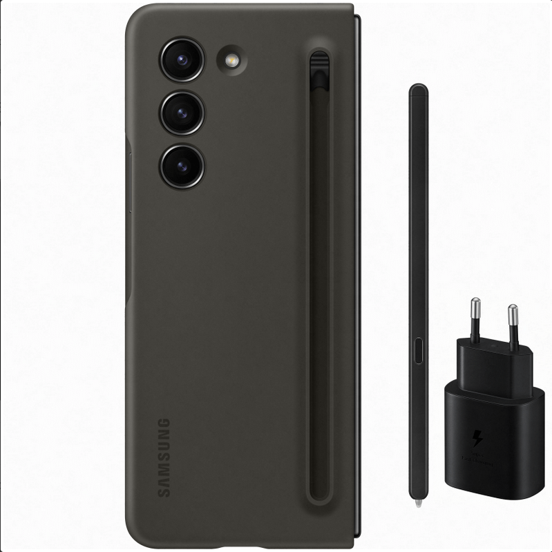 Slim S-Pen Case (zwart) met pen en 25W USB-C lader Samsung Galaxy Z Fold5 EF-OF94KKBEGWW