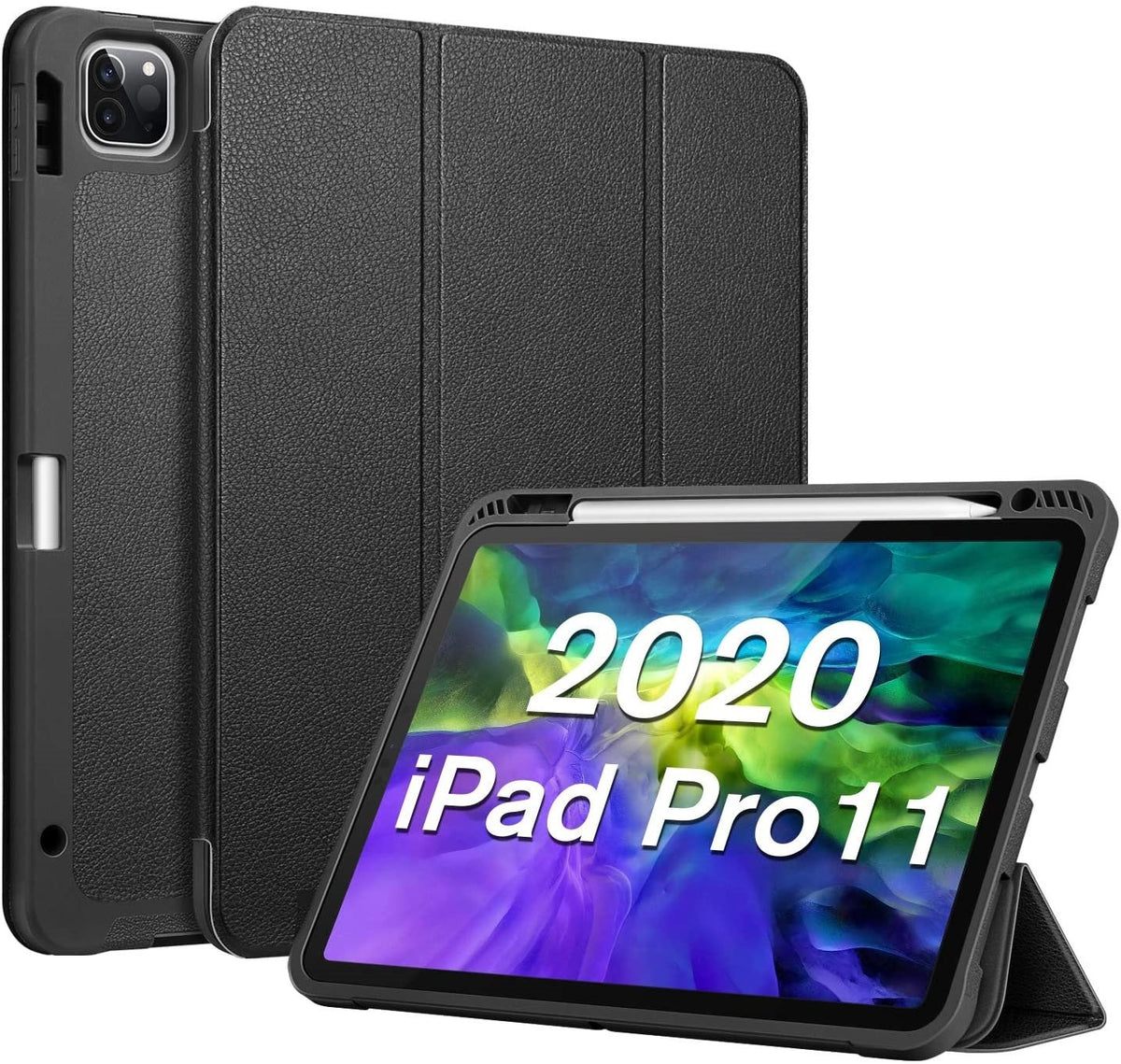 Smart cover met hard case iPad Pro 11 (2020) zwart