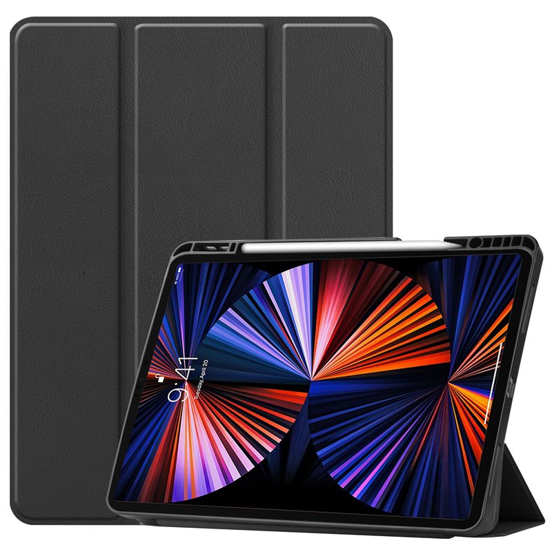 Smart cover met hard case iPad Pro 12.9 (2022/2021/2020/2018) zwart
