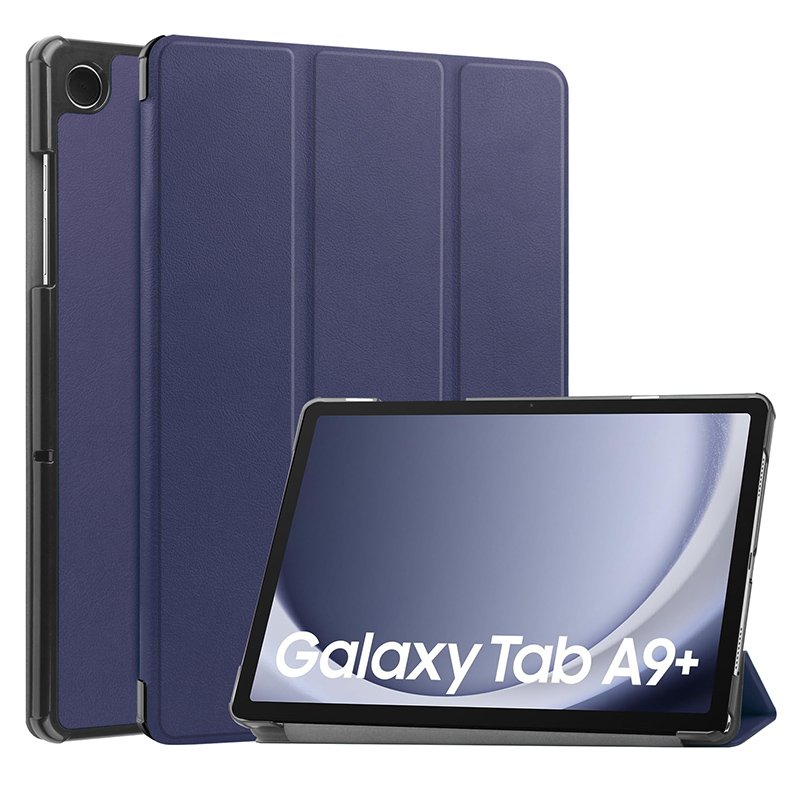 Smart cover met hard case Samsung Galaxy Tab A9+ blauw