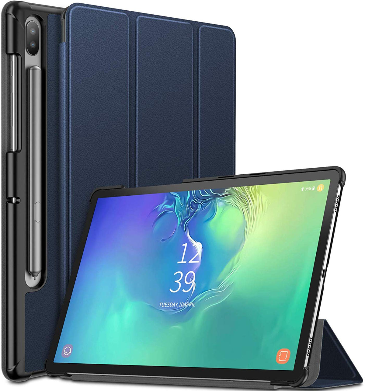 Smart cover met hard case Samsung Galaxy Tab S6 blauw
