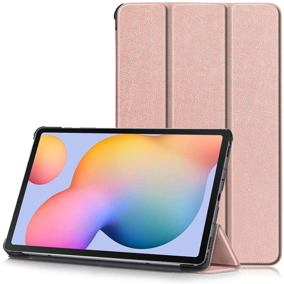 Smart cover met hard case Samsung Galaxy Tab S6 Lite rose goud