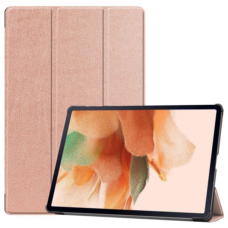 Smart cover met hard case Samsung Galaxy Tab S7+/S7 FE/S8+ rose goud