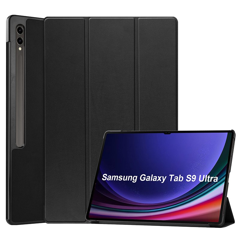 Smart cover met hard case Samsung Galaxy Tab S8 Ultra/S9 Ultra/S10 Ultra zwart