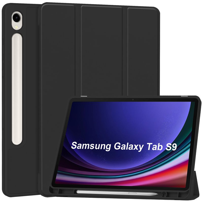 Smart cover met S Pen houder Samsung Galaxy Tab S9 zwart