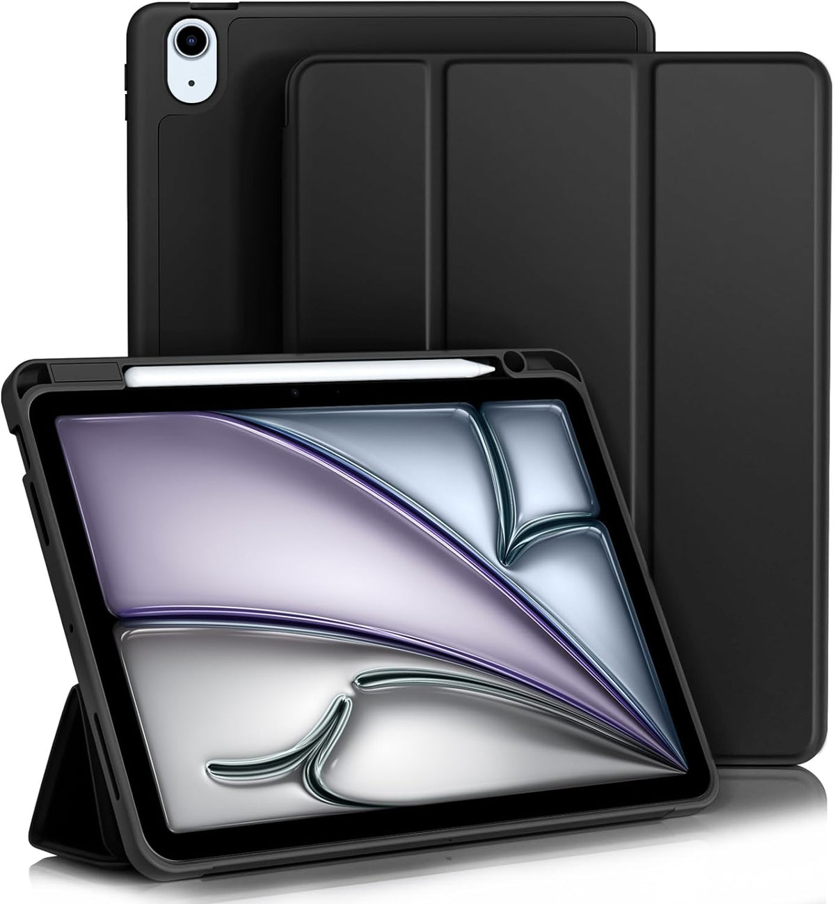 Smart hoes met pencil houder Apple iPad Air 11 (2024) zwart