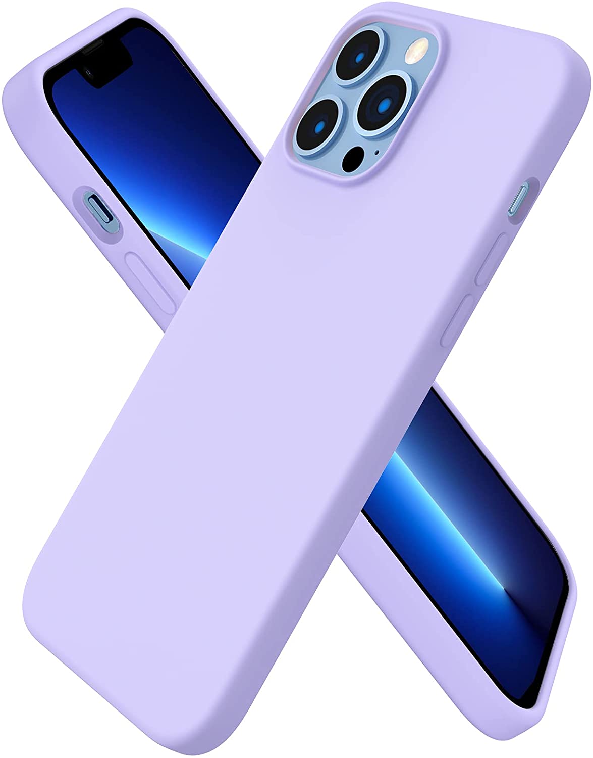 Softcase hoesje Apple iPhone 13 Pro Max mat - paars