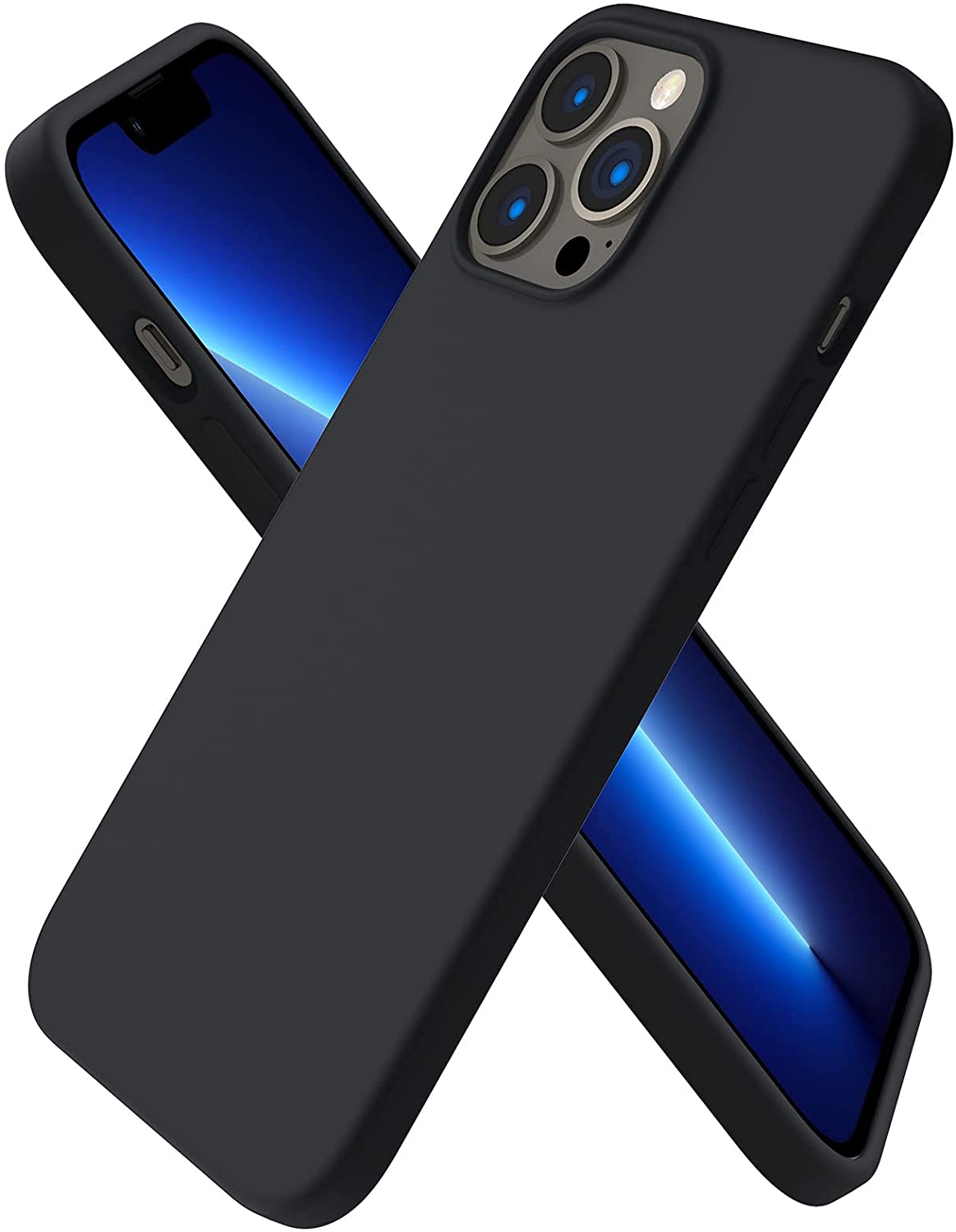 Softcase hoesje Apple iPhone 13 Pro Max mat - zwart