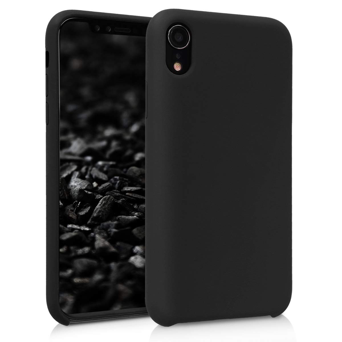 Softcase hoesje Apple iPhone XR mat - zwart