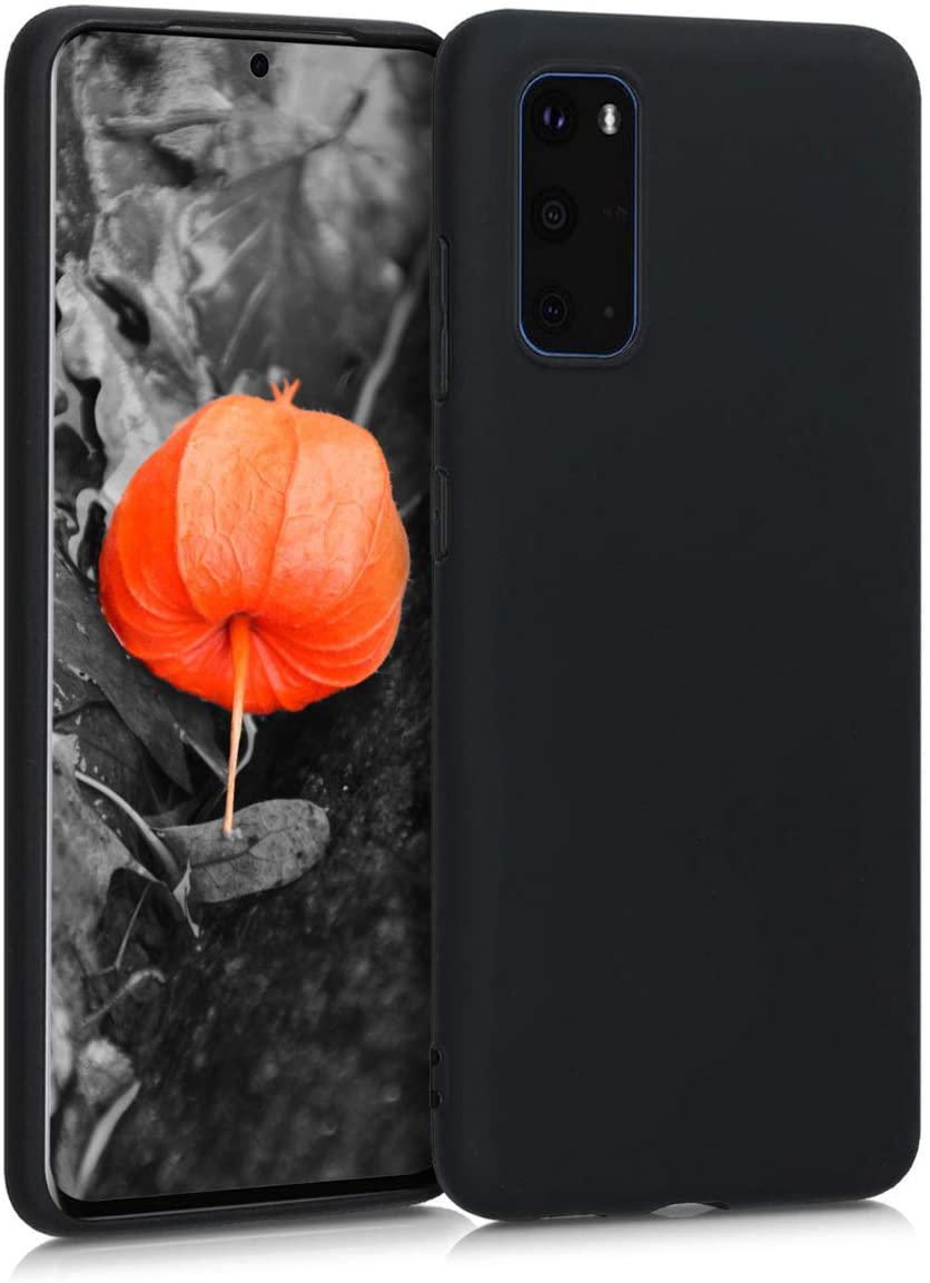 Softcase hoesje Samsung Galaxy S20 mat - zwart