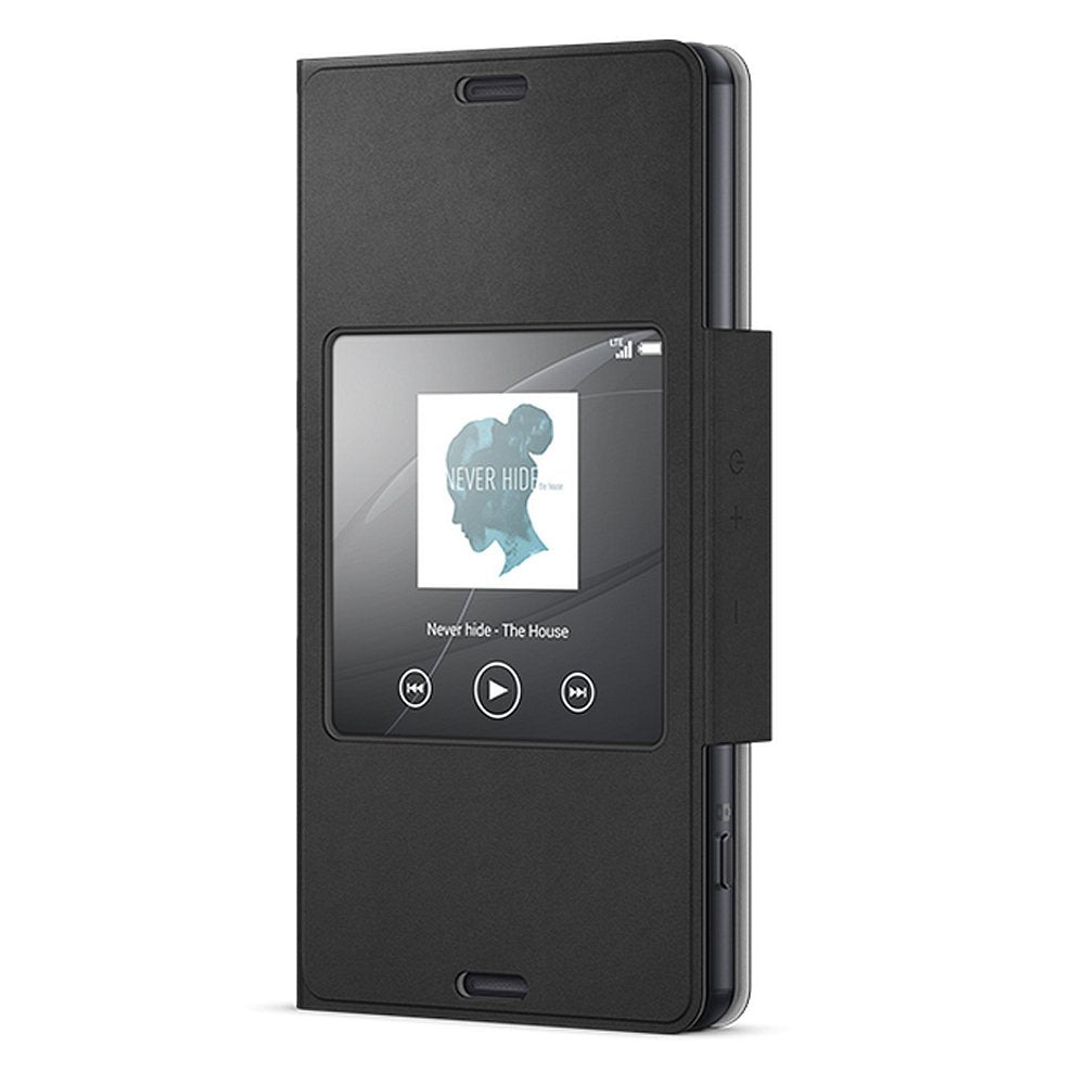 Sony Xperia Z3 Compact Style Cover Window SCR26 zwart