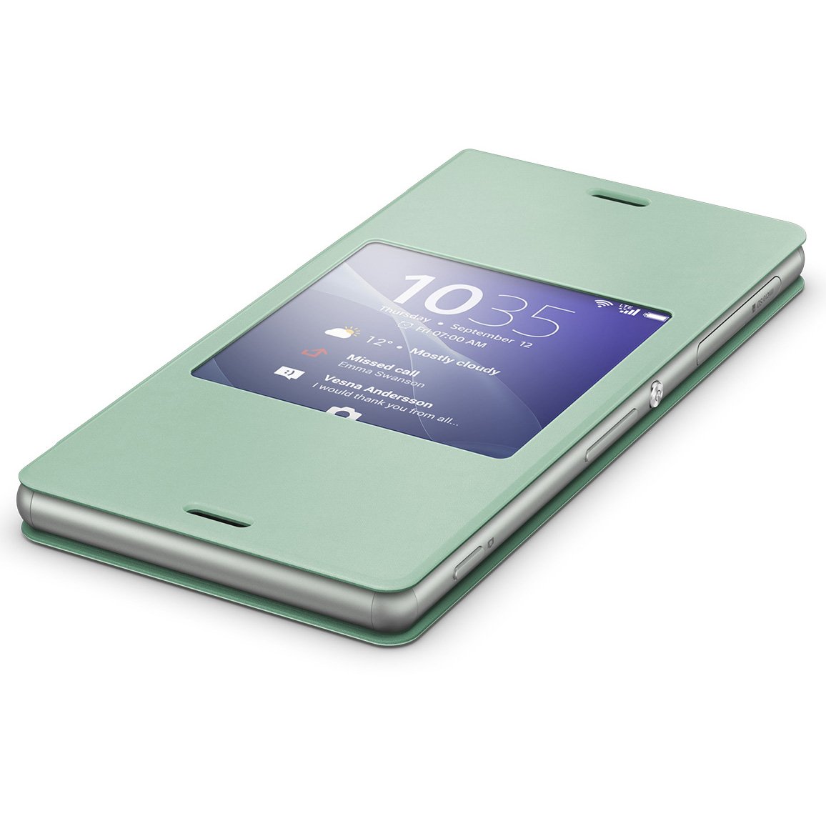Sony Xperia Z3 Style Cover Window SCR24 groen