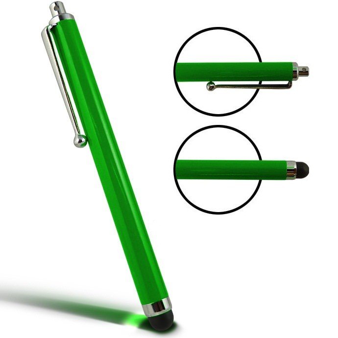 Stylus Pen groen met clip