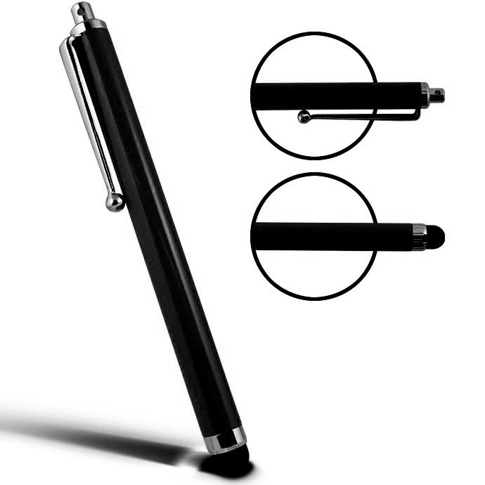 Stylus Pen zwart met clip