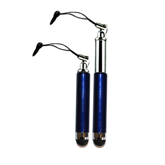 Stylus Pen capacitive blauw uitschuifbaar
