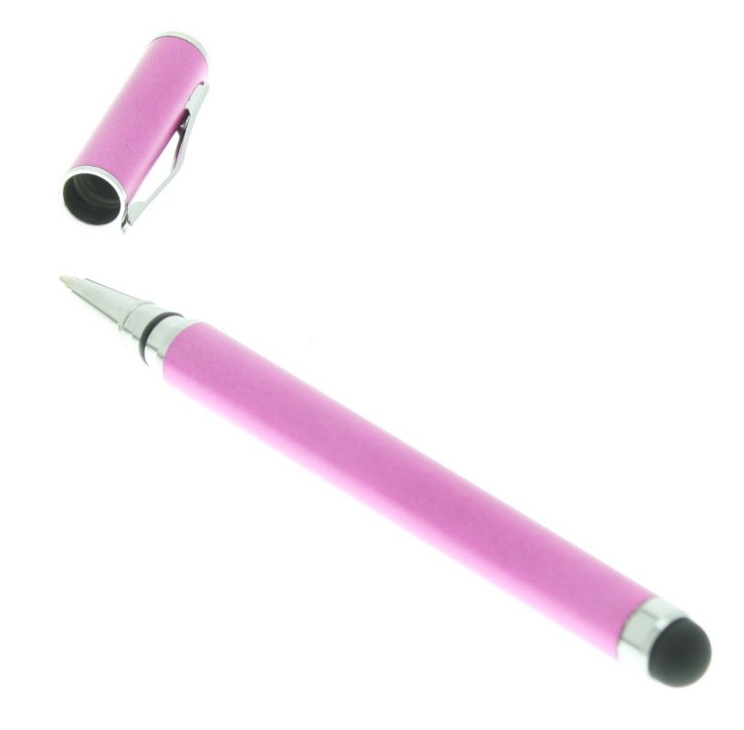 Stylus Pen met pen- schrijffunctie roze