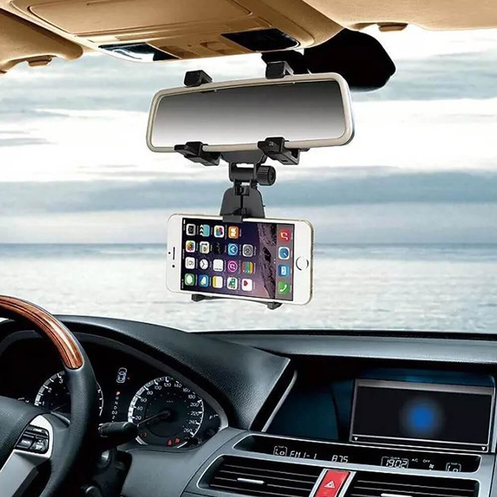 Telefoonhouder voor binnenspiegel auto - universeel