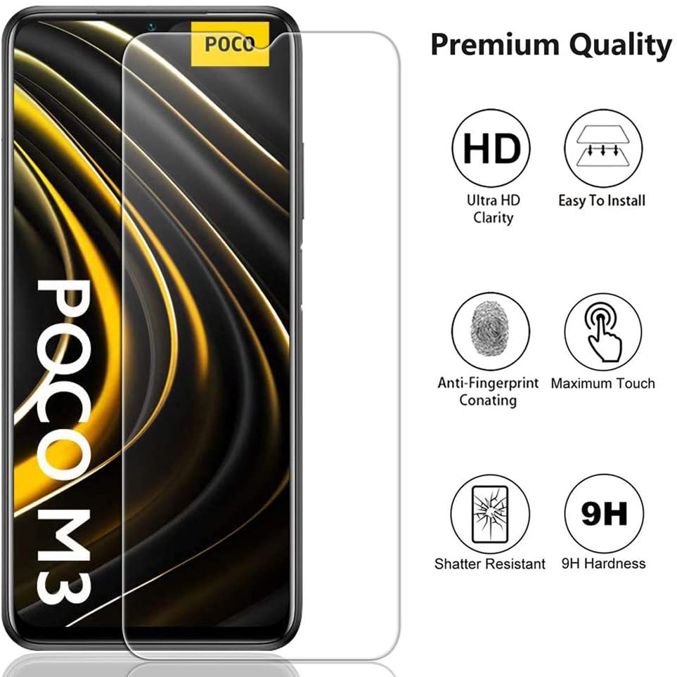 Tempered Glass Screenprotector Xiaomi Poco M3