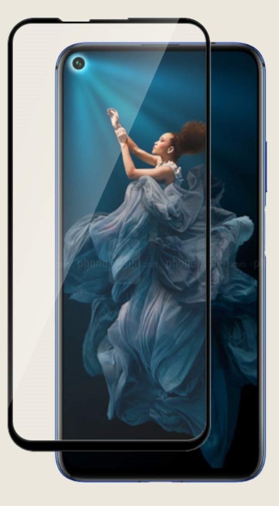 Tempered Glass (volledig scherm) Huawei Honor 20 zwart