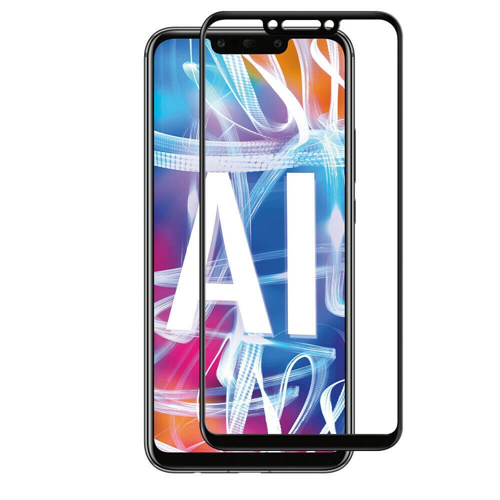 Tempered Glass (volledig scherm) Huawei Mate 20 Lite zwart