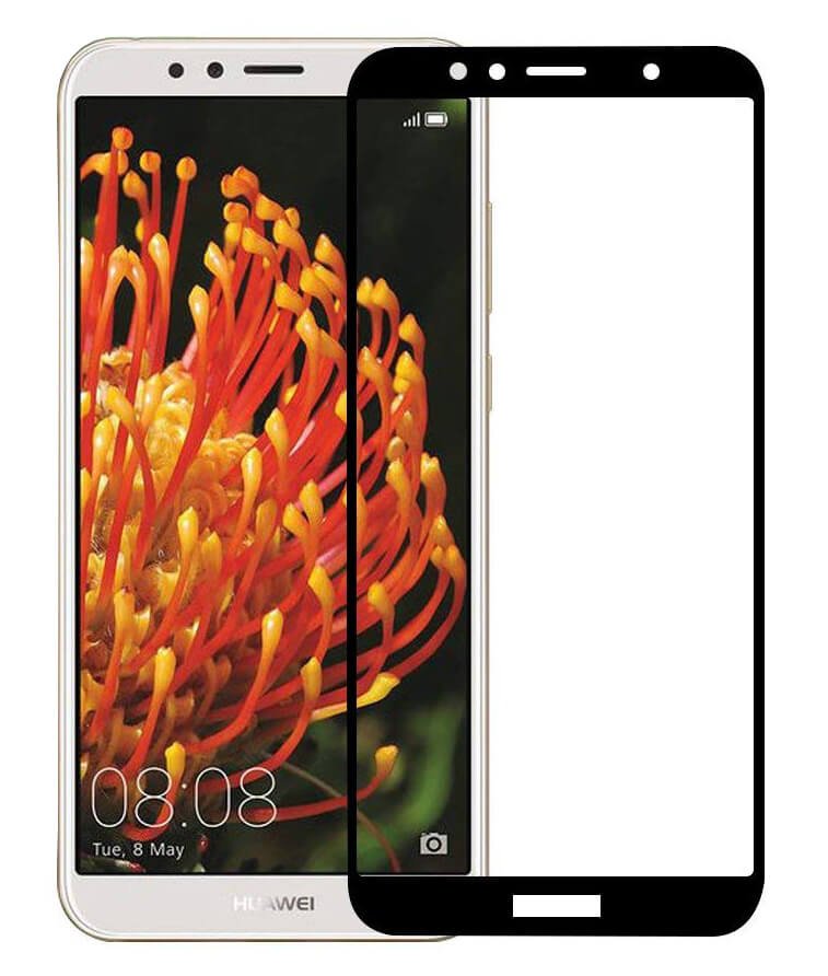 Tempered Glass (volledig scherm) Huawei Y6 2018 zwart