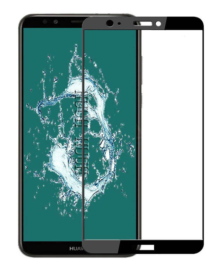 Tempered Glass (volledig scherm) Huawei Y7 2018 zwart