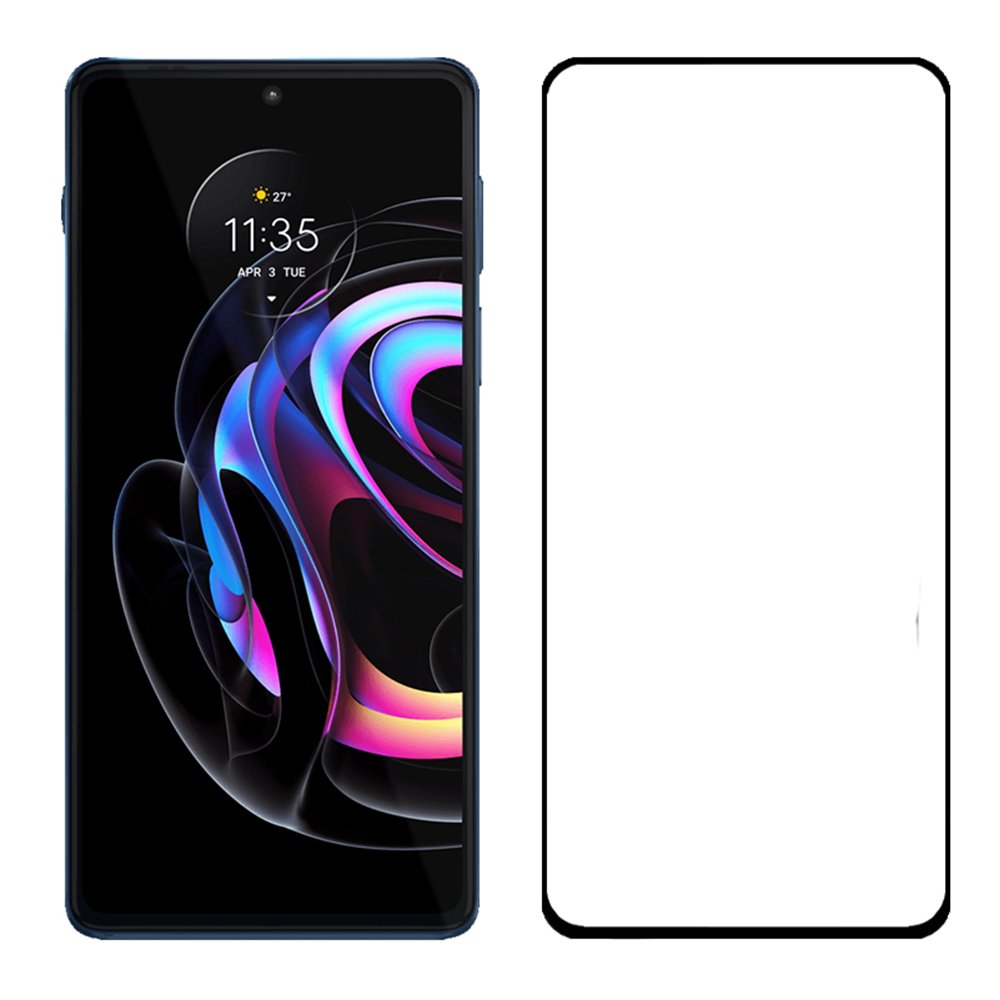 Tempered Glass (volledig scherm) Motorola Edge 20 Fusion zwart