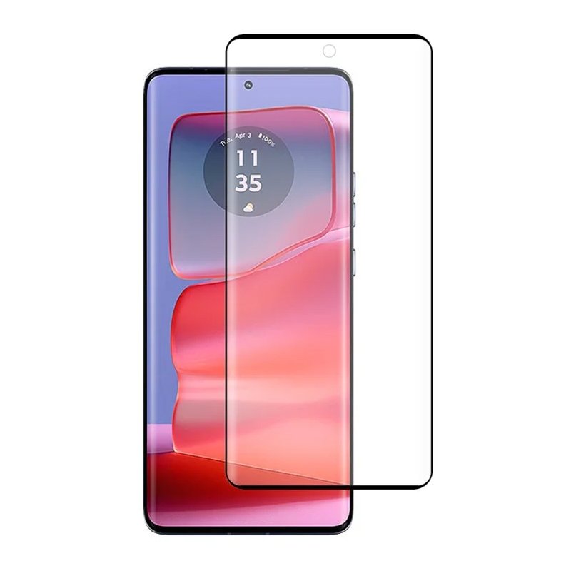 Tempered Glass (volledig scherm) Motorola Edge 50 Neo zwart