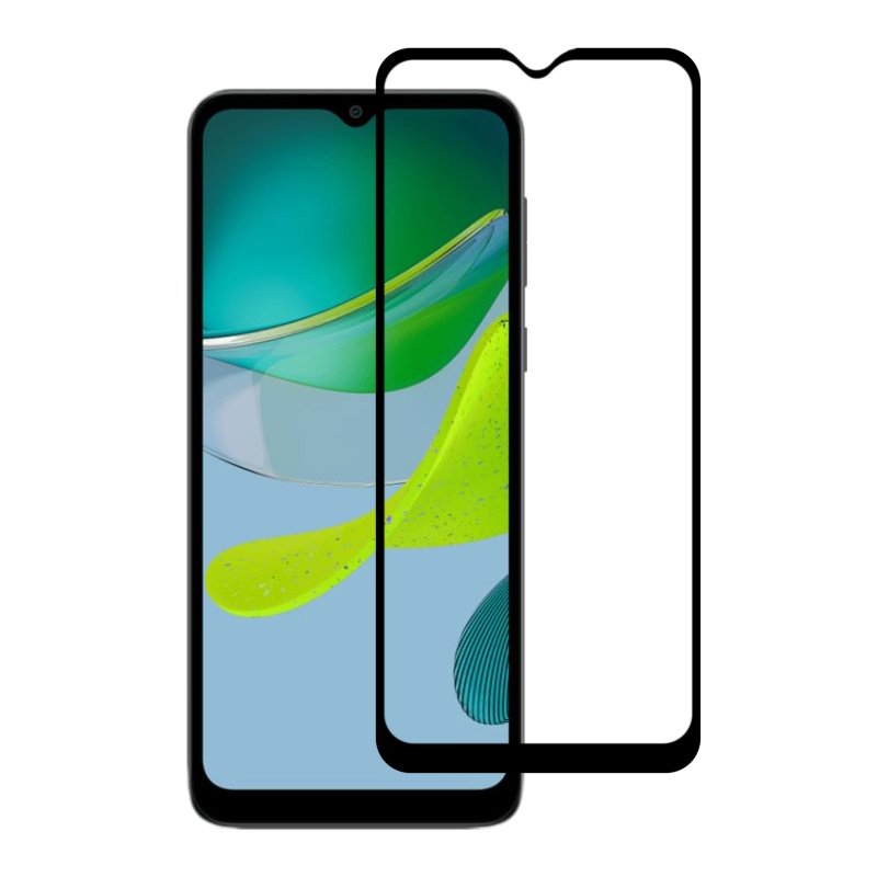 Tempered Glass (volledig scherm) Motorola Moto E13 zwart