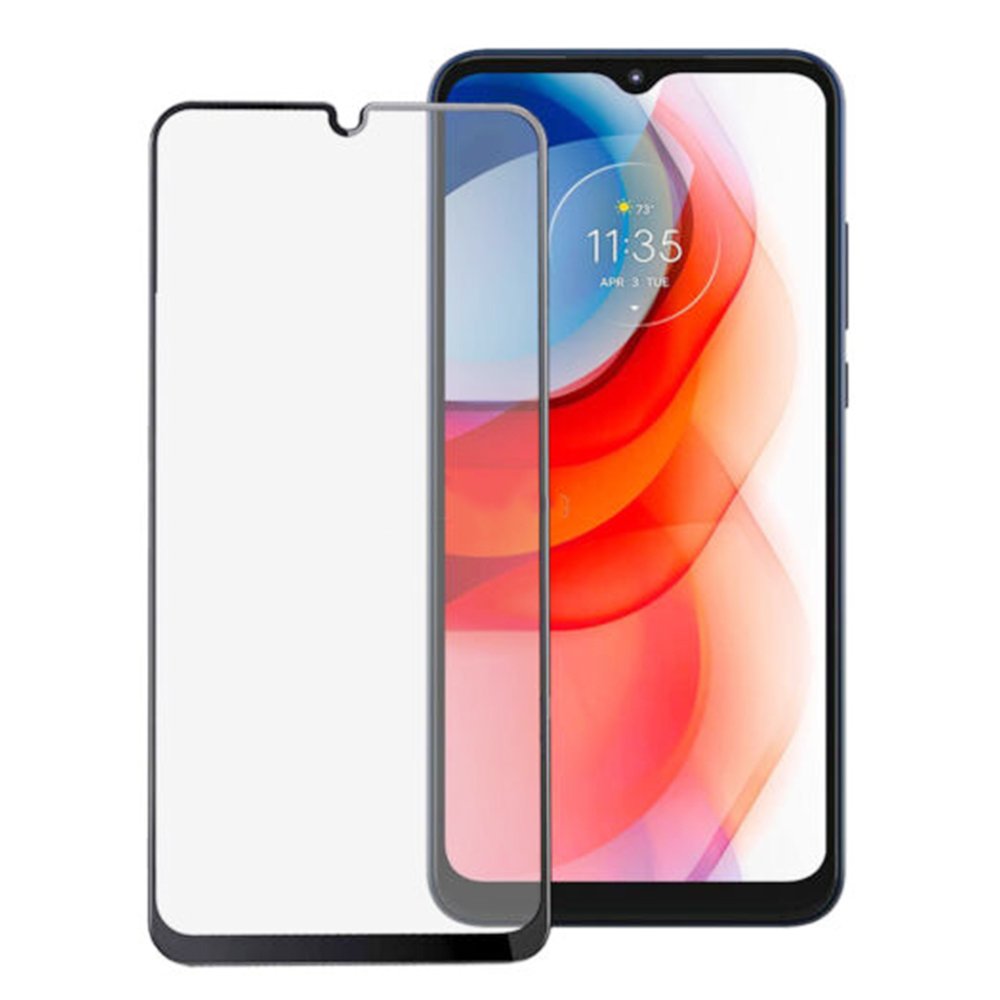 Tempered Glass (volledig scherm) Motorola Moto G Play 2021 zwart