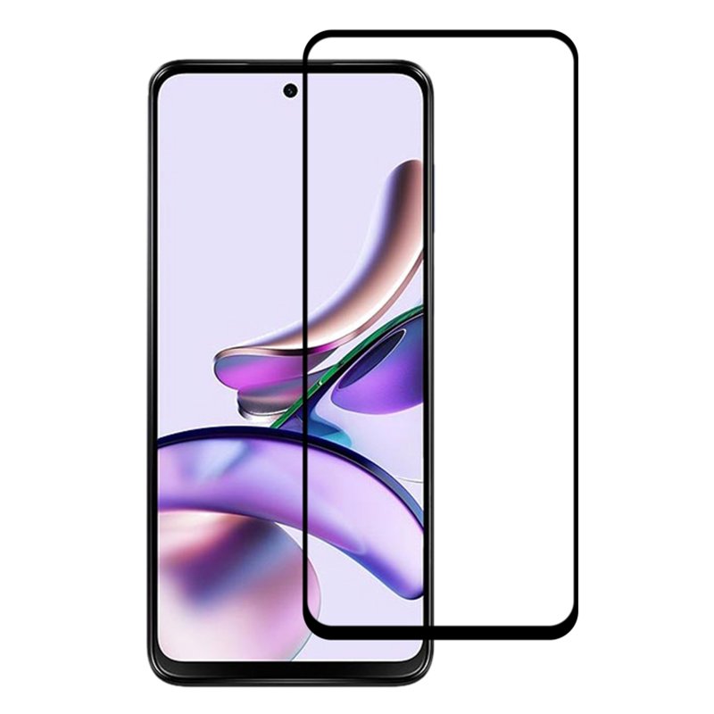 Tempered Glass (volledig scherm) Motorola Moto G13 zwart